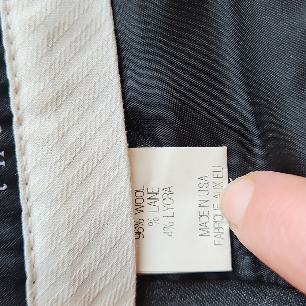 Theory Charcoal Gray Wool Blend Straight Leg Pants 4 Like New - Picture 8 of 13